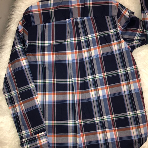 New Ralph Lauren Big Boy’s Button Down Collar Plaid Dress Shirt - Picture 3 of 8